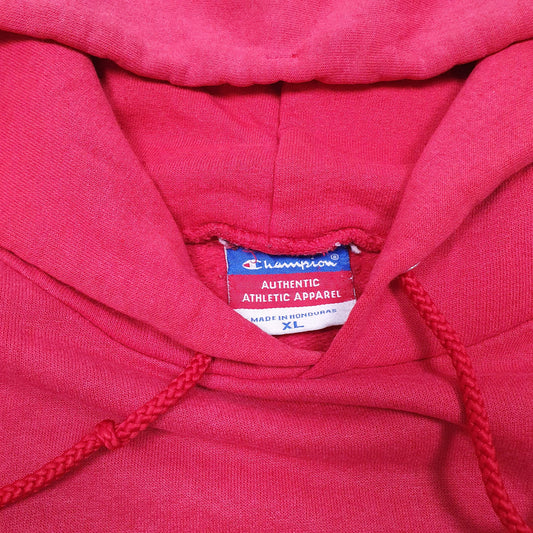 Mens Red Champion Georgetown Bulldogs American Football Hoodie Jumper