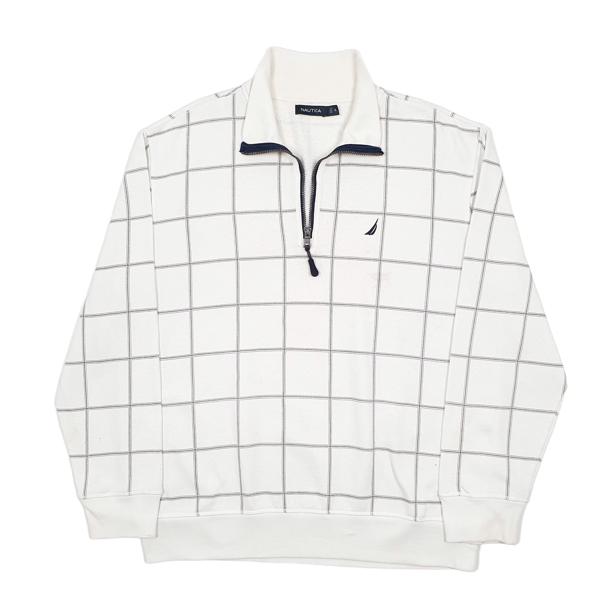 Nautica Quarter Zip XL White