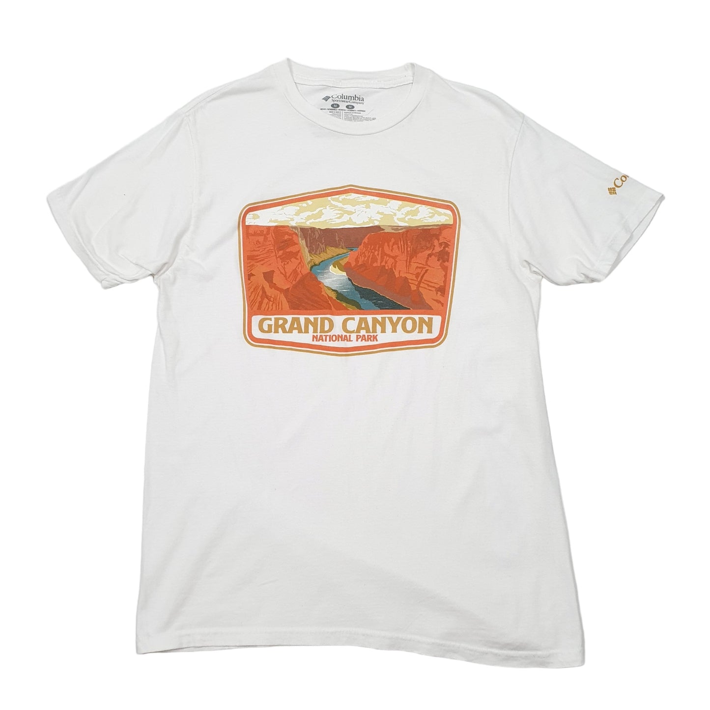 Mens White Columbia Sportswear Grand Canyon National Park Short Sleeve T Shirt