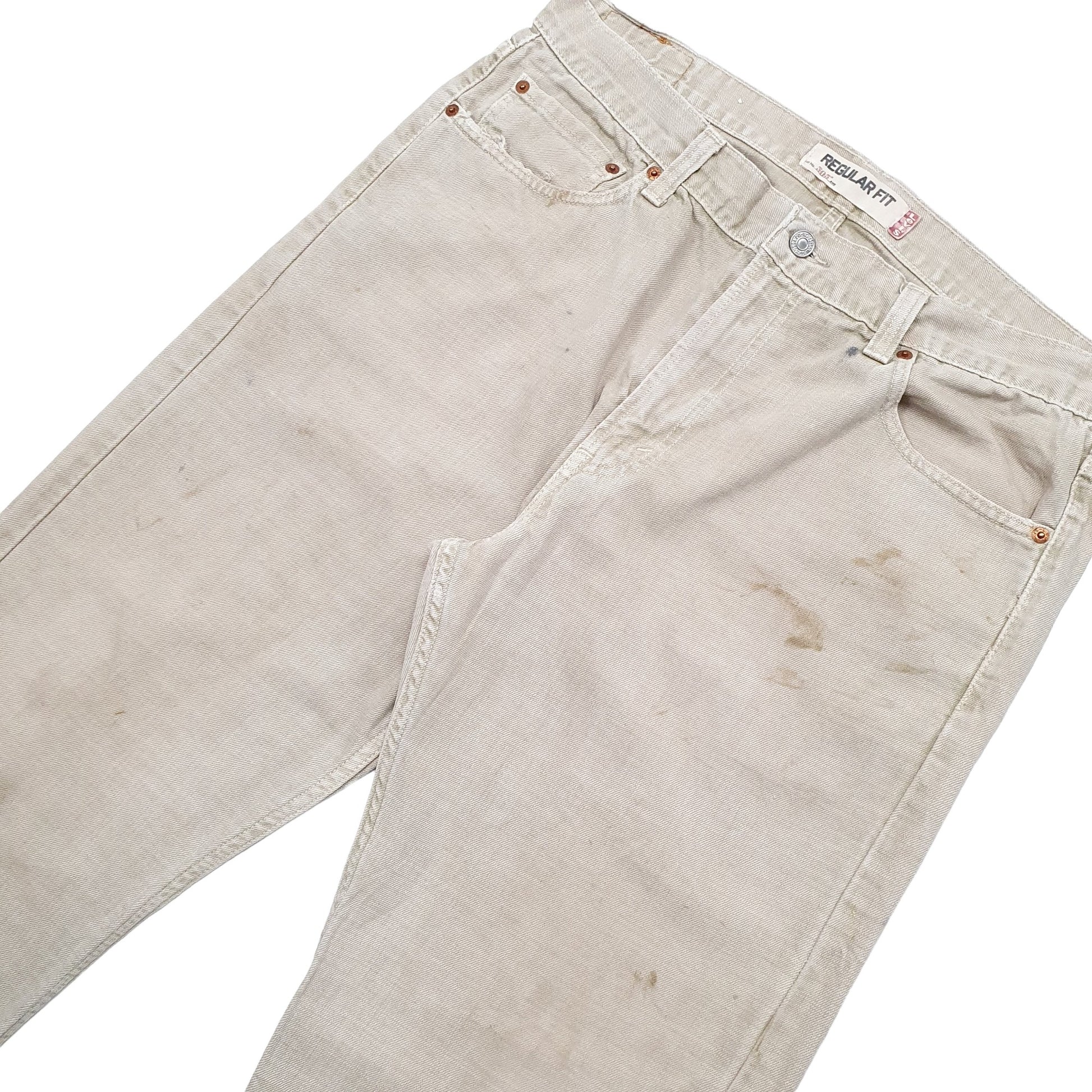 Mens Beige Levis  505 JeansW38 L32