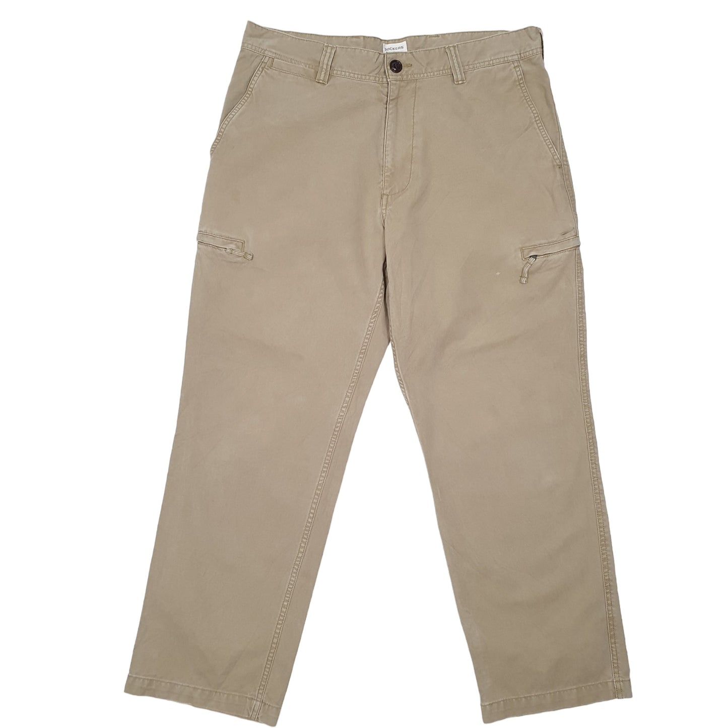Mens Beige Dockers Combat Pants Cargo Trousers