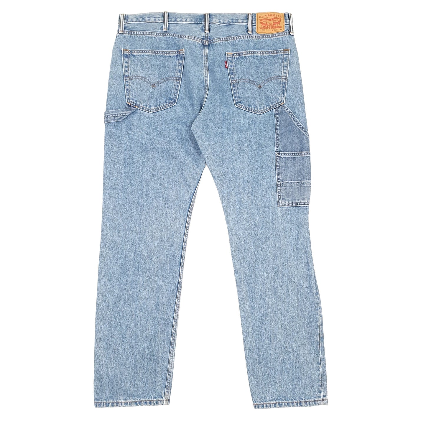 Levis 502 Regular Fit Altered Carpenter Tapered Jeans W40 L31 Blue