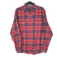 Tommy Hilfiger Flannel Overshirt Long Sleeve Regular Fit Check Shirt Red