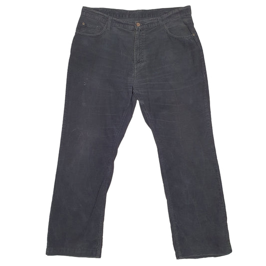 Mens Black Maverick  Corduroy Trousers