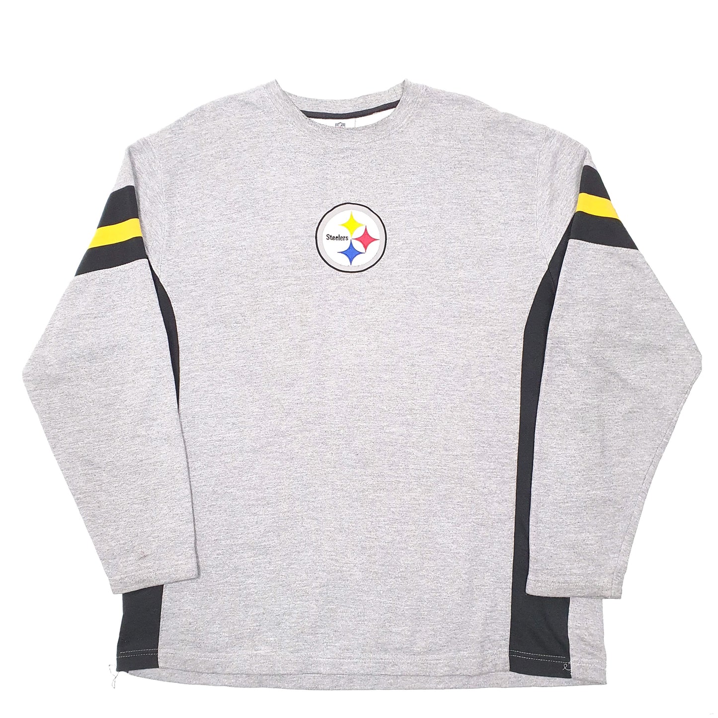 Mens Grey NFL Pittsburgh Steelers American Football Crewneck Jumper