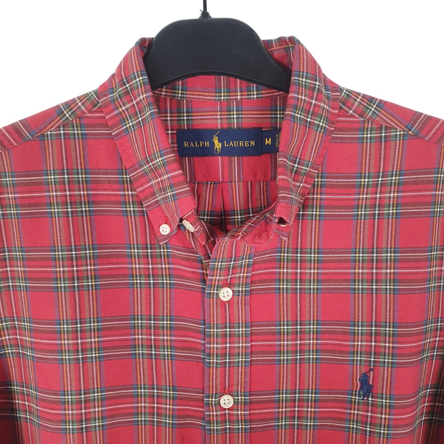 Ralph Lauren Long Sleeve Regular Fit Check Shirt Red