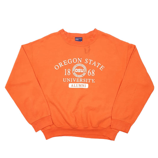 Mens Orange MV Sport Oregon State University OSU Alumni USA Crewneck Jumper