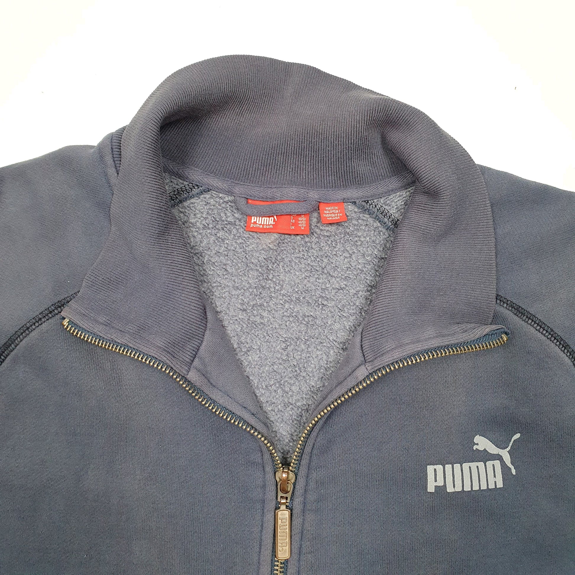 Mens Grey Puma  Full Zip Jumper