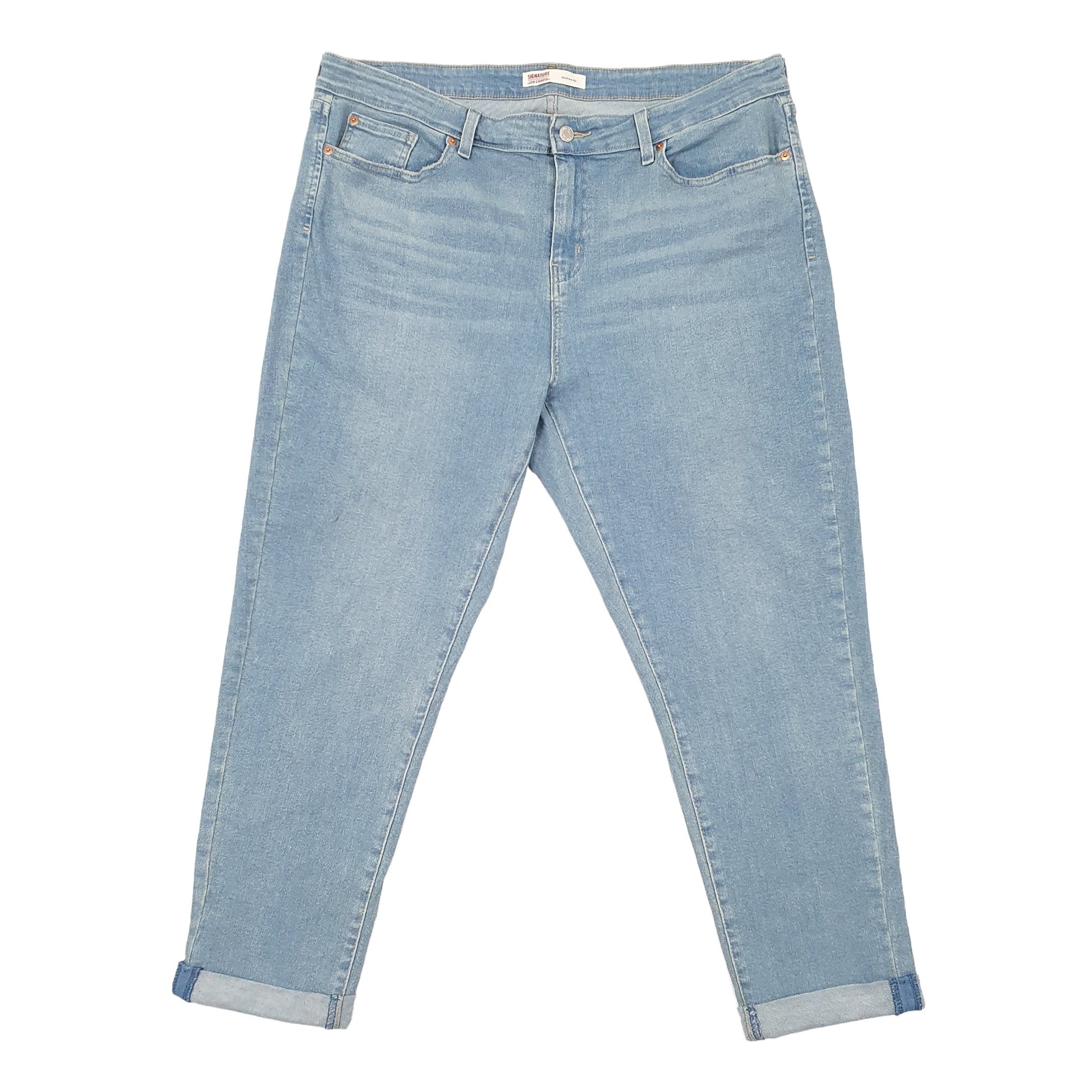 Levis Casual Tapered Fit Stretch Boyfriend Jeans UK20 Blue