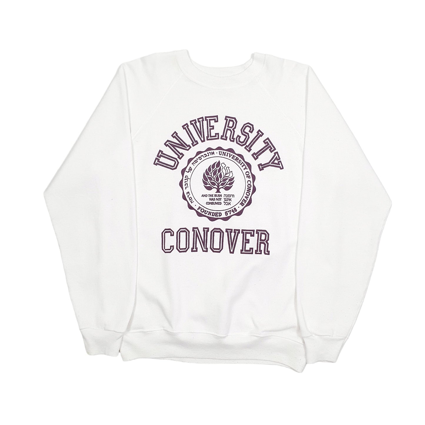 Hanes Conover Crewneck M White