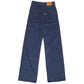 Womens Navy Levis Ribcage Wide Leg Corduroy Trousers