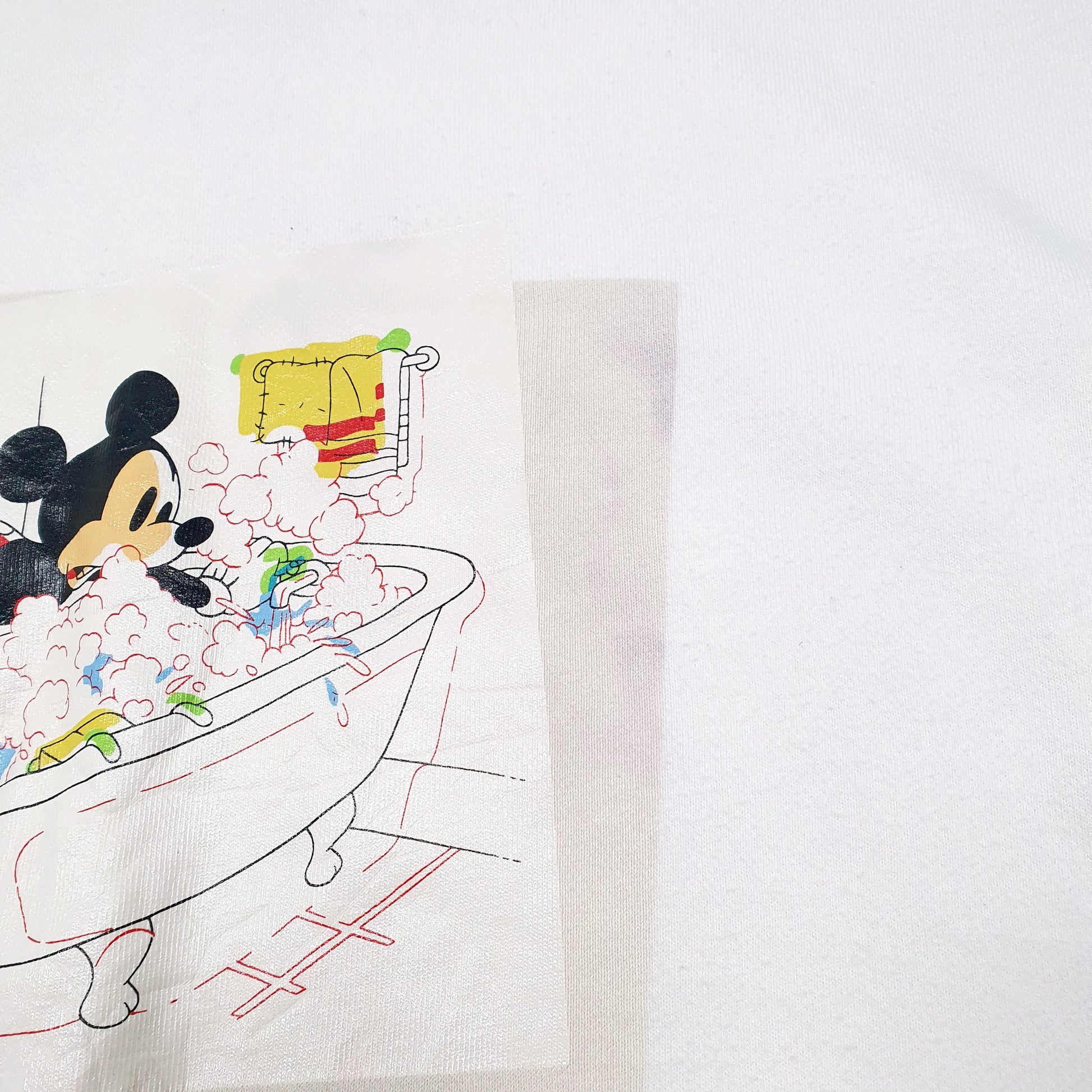 Mens White Disney Uniqlo Mickey Mouse Full Zip Jumper