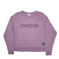 Womens Purple Reebok Spellout Crewneck Jumper