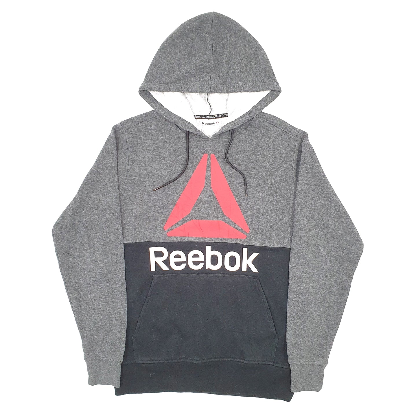 Reebok Spellout Hoodie S Grey