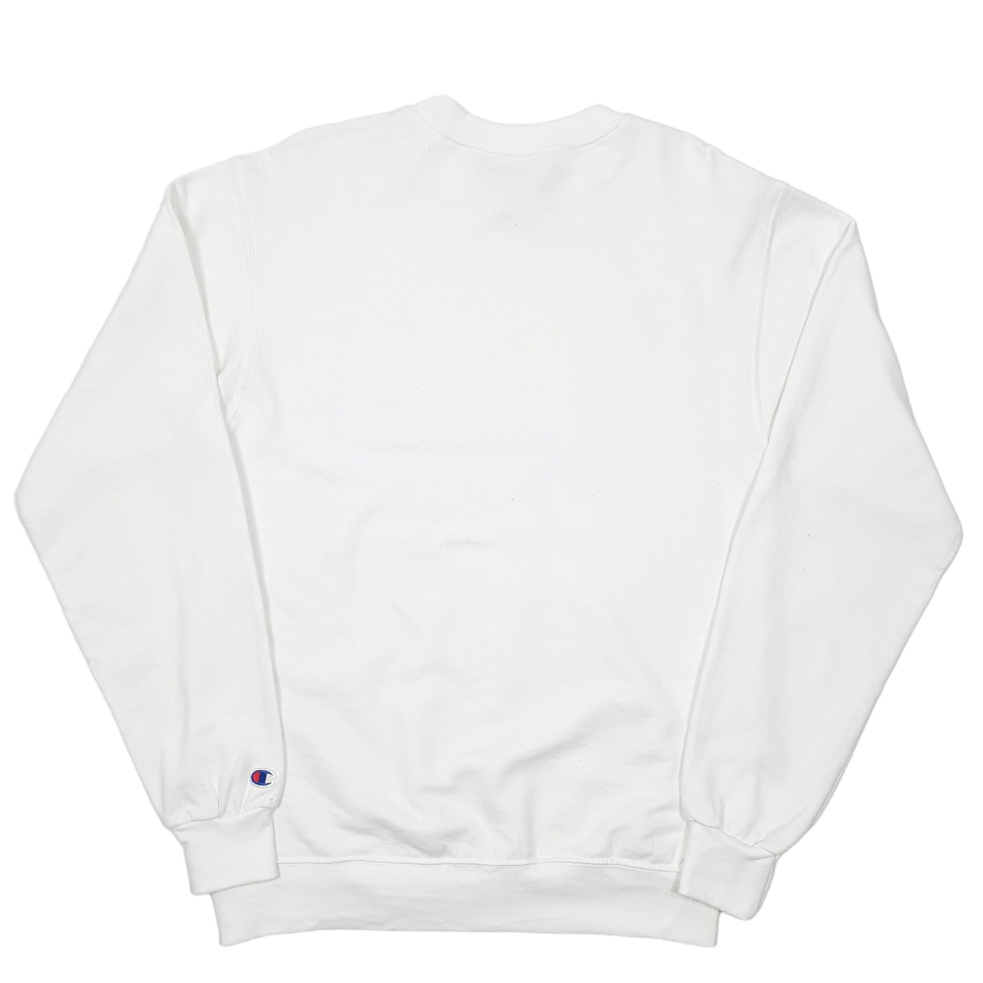 Mens White Champion  Crewneck Jumper