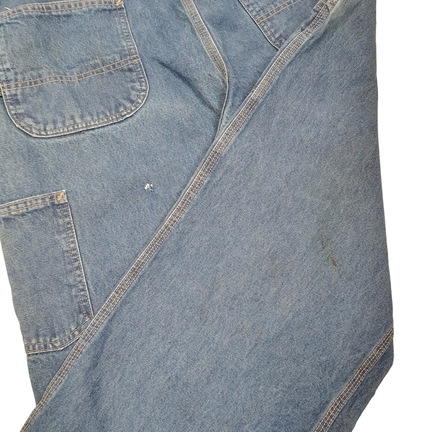 Mens Blue Carhartt Flame Resistant Carpenter JeansW38 L30