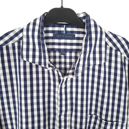 Tommy Hilfiger Long Sleeve Regular Fit Check Shirt Blue