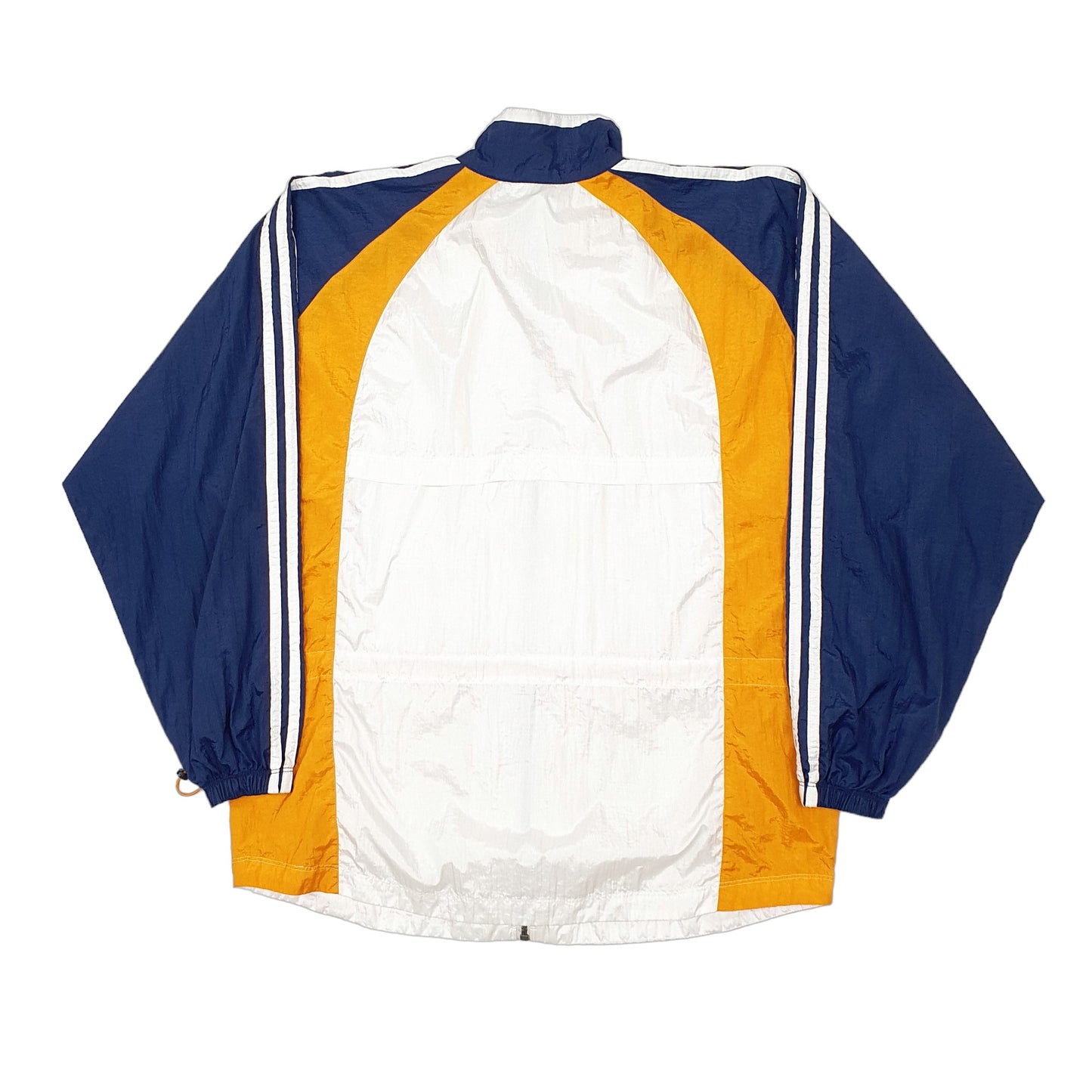 Mens White Adidas Vintage 1990s Full Zip Coat