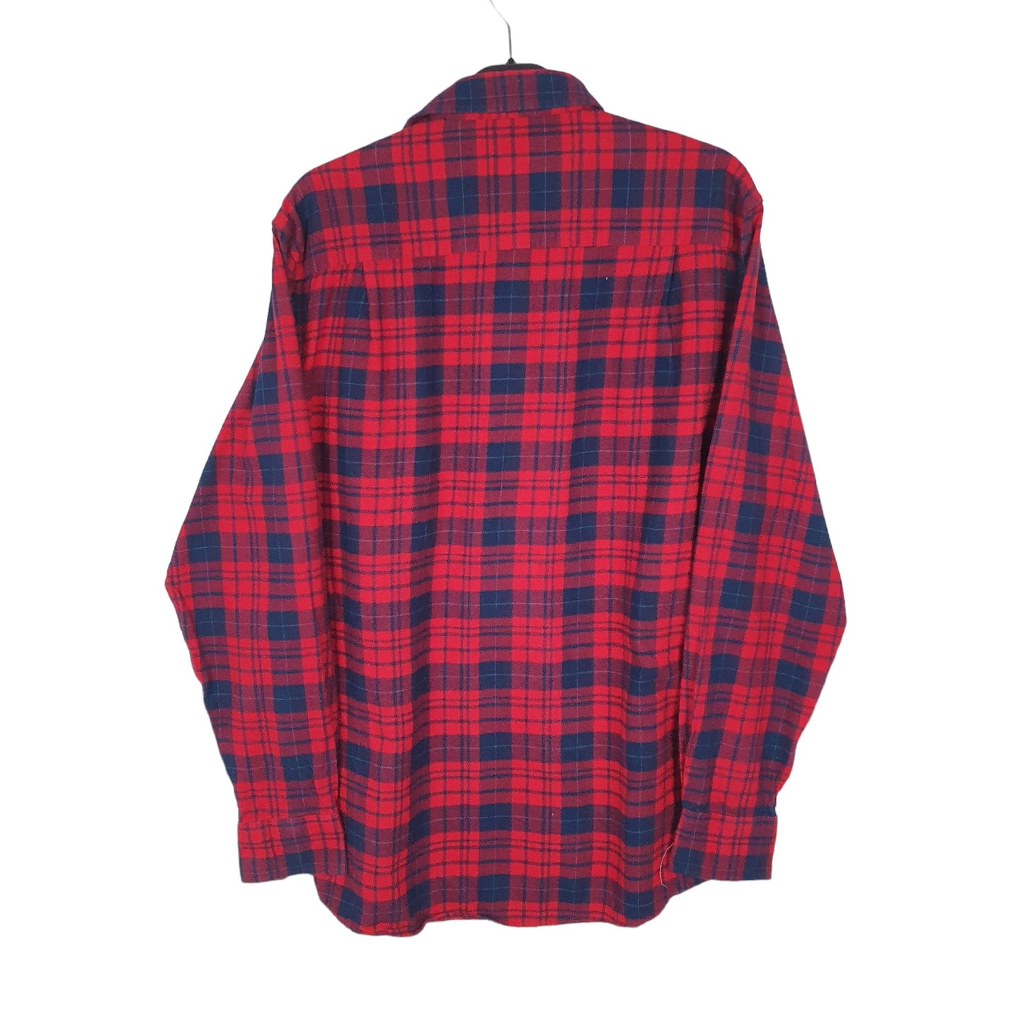 T.N.L Flannel Shacket Overshirt Long Sleeve Regular Fit Check Shirt Red