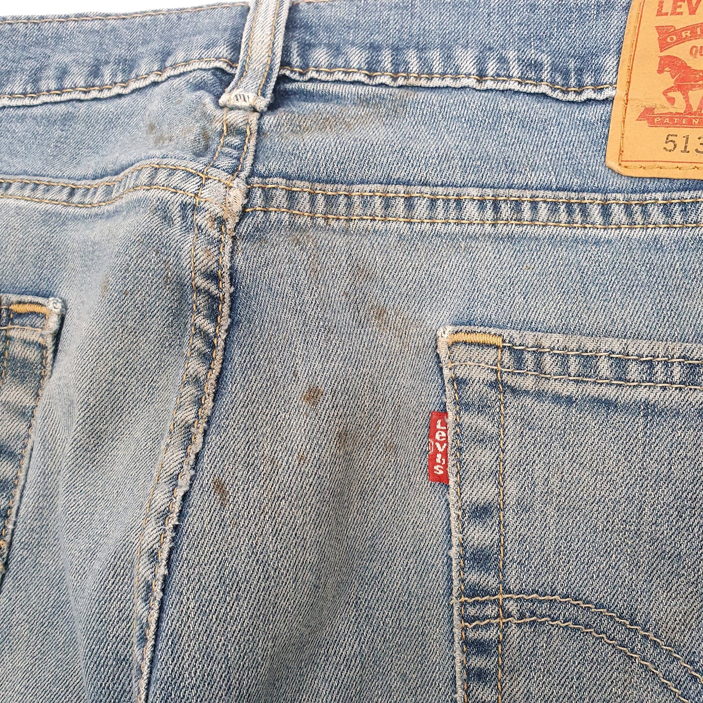 Levis 513 Slim Fit Jeans W33 L30 Blue