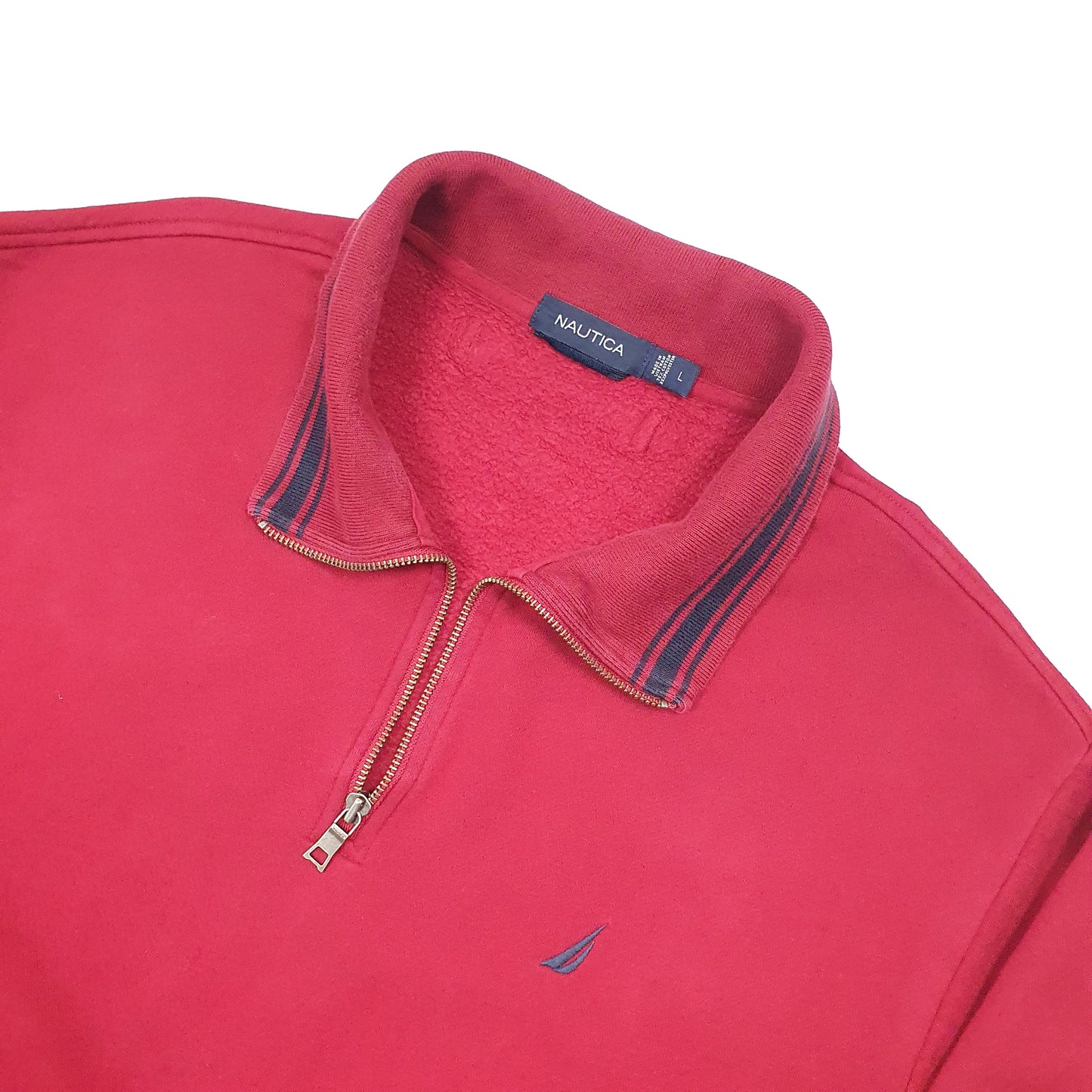 Nautica Quarter Zip L Red