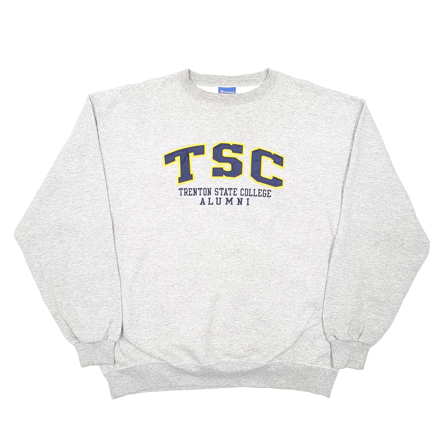 Mens Grey Champion Trenton State College Alumni TSC Crewneck Jumper
