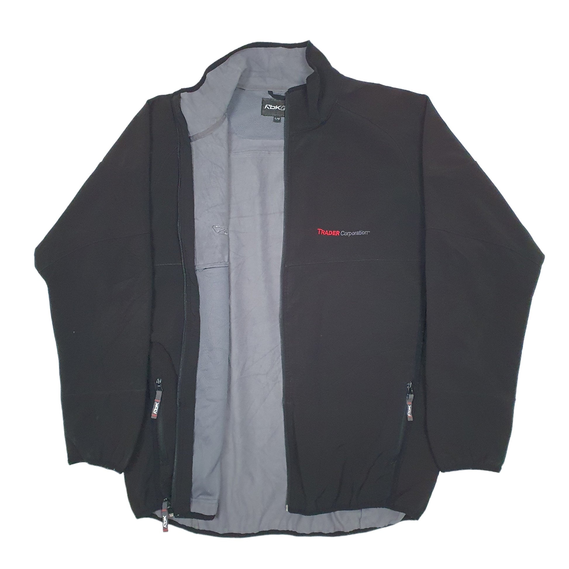 Mens Black Reebok  Crewneck Coat