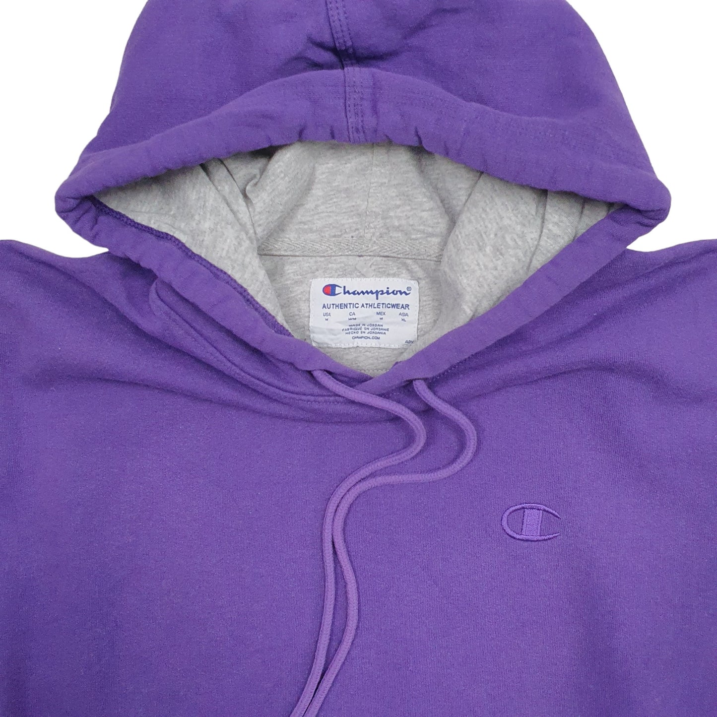 Mens Purple Champion  Hoodie Jumper