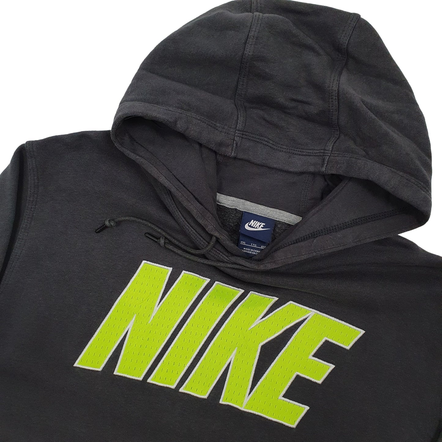 Mens Grey Nike Spellout Hoodie Jumper