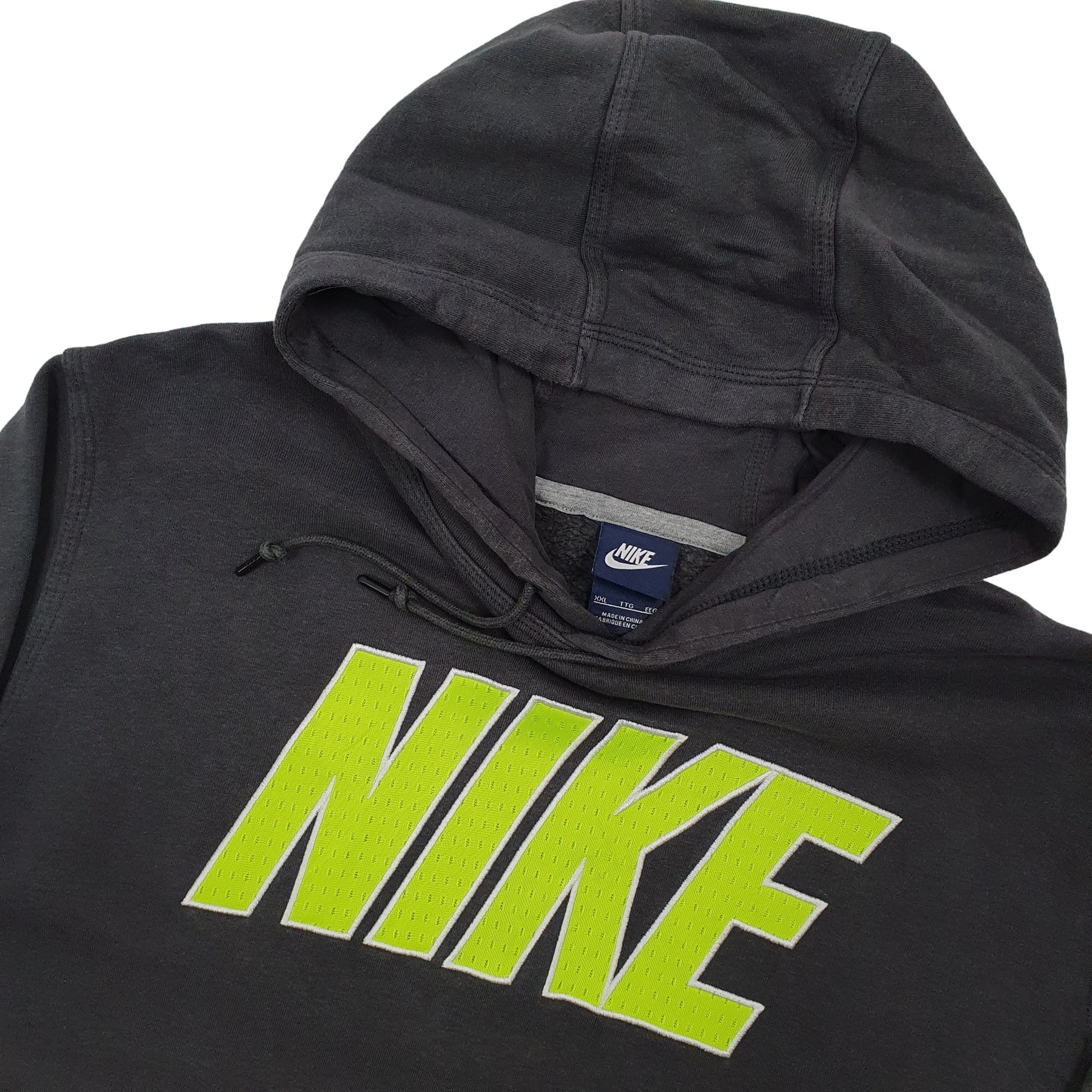 Mens Grey Nike Spellout Hoodie Jumper
