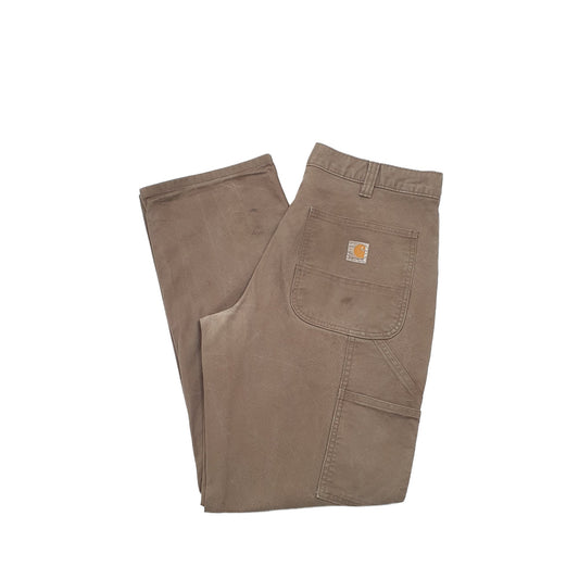 Carhartt Carpenter Loose Fit Relaxed Jeans W33 L31 Khaki