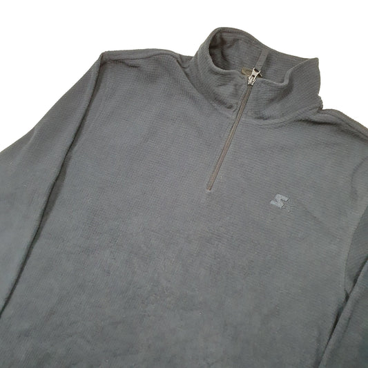 Starter Quarter Zip Fleece L Navy