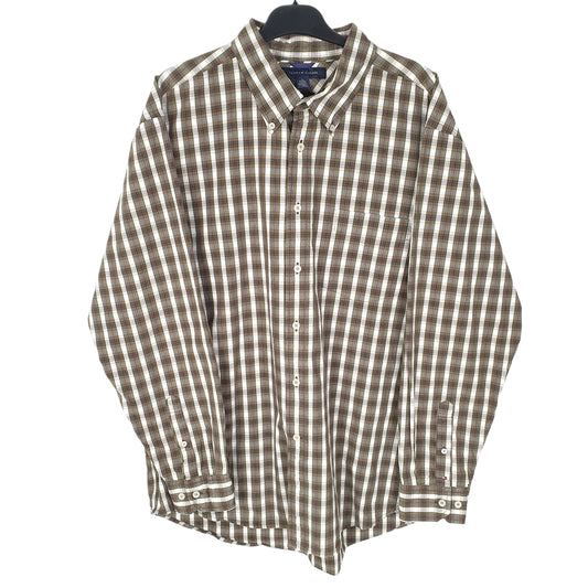 Tommy Hilfiger Long Sleeve Regular Fit Check Shirt Khaki