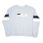 Fila Big Logo Spellout Crewneck Blue