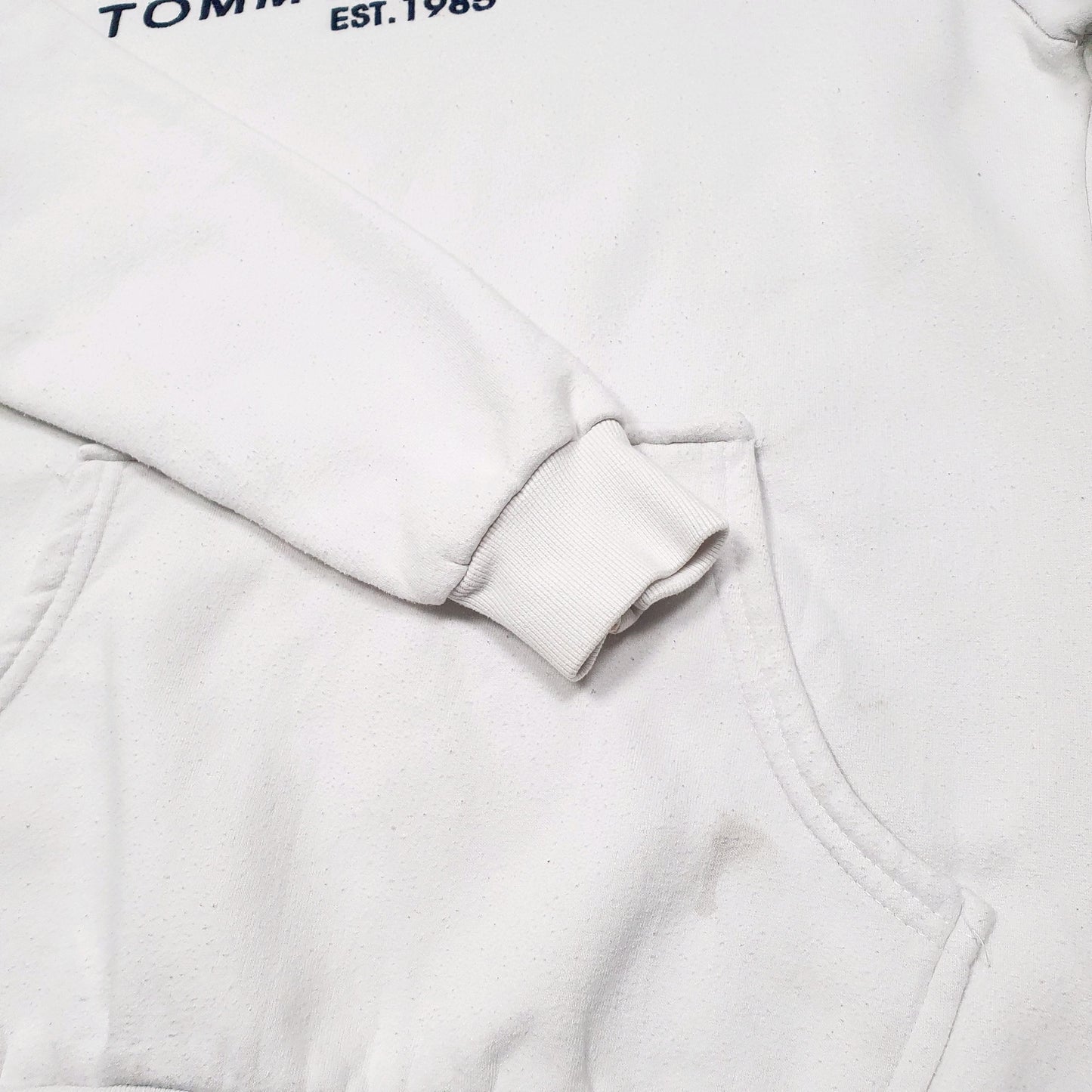 Mens White Tommy Hilfiger  Hoodie Jumper