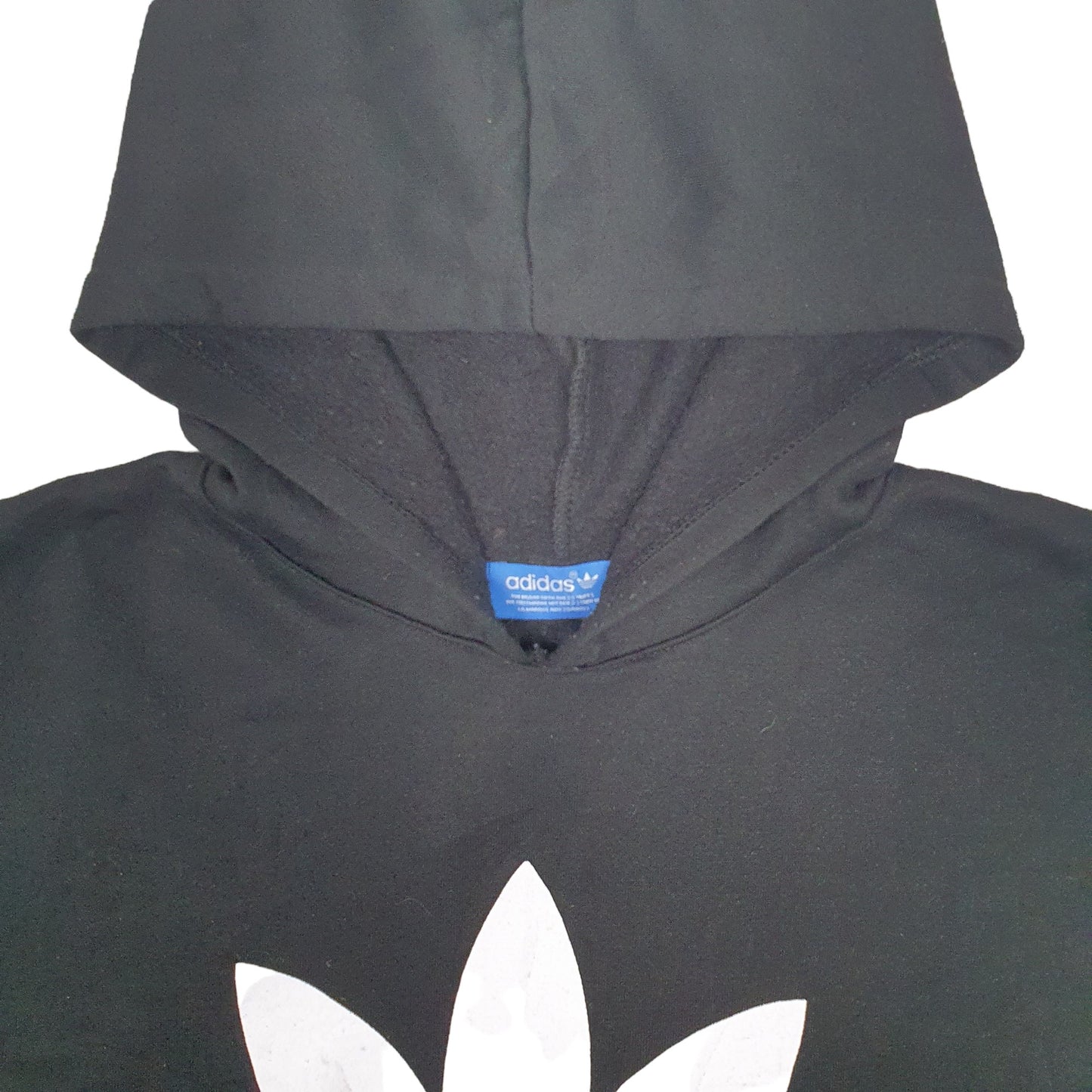 Mens Black Adidas Spellout Hoodie Jumper