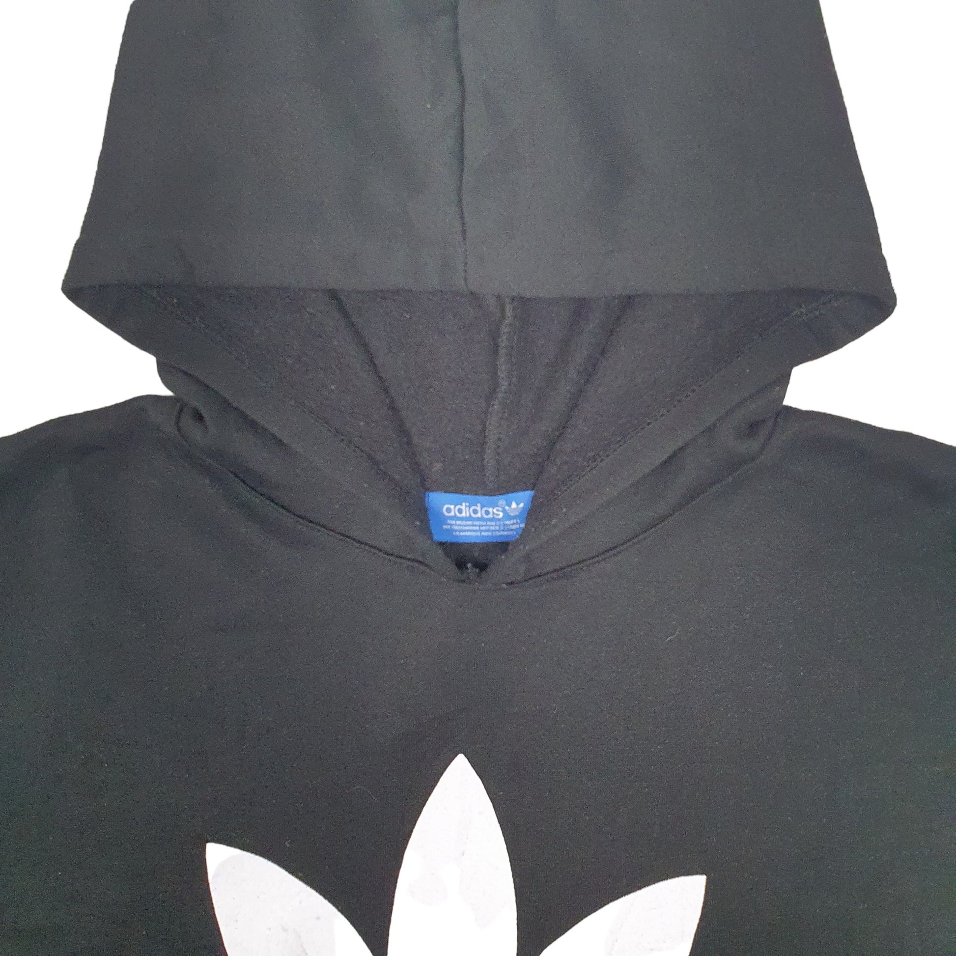 Mens Black Adidas Spellout Hoodie Jumper