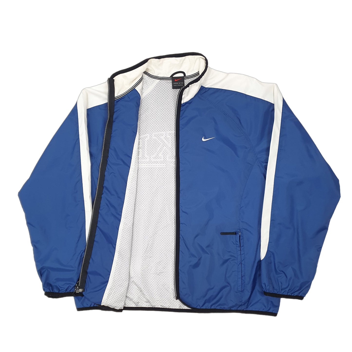 Womens Blue Nike Vintage 1990s Spellout  Coat