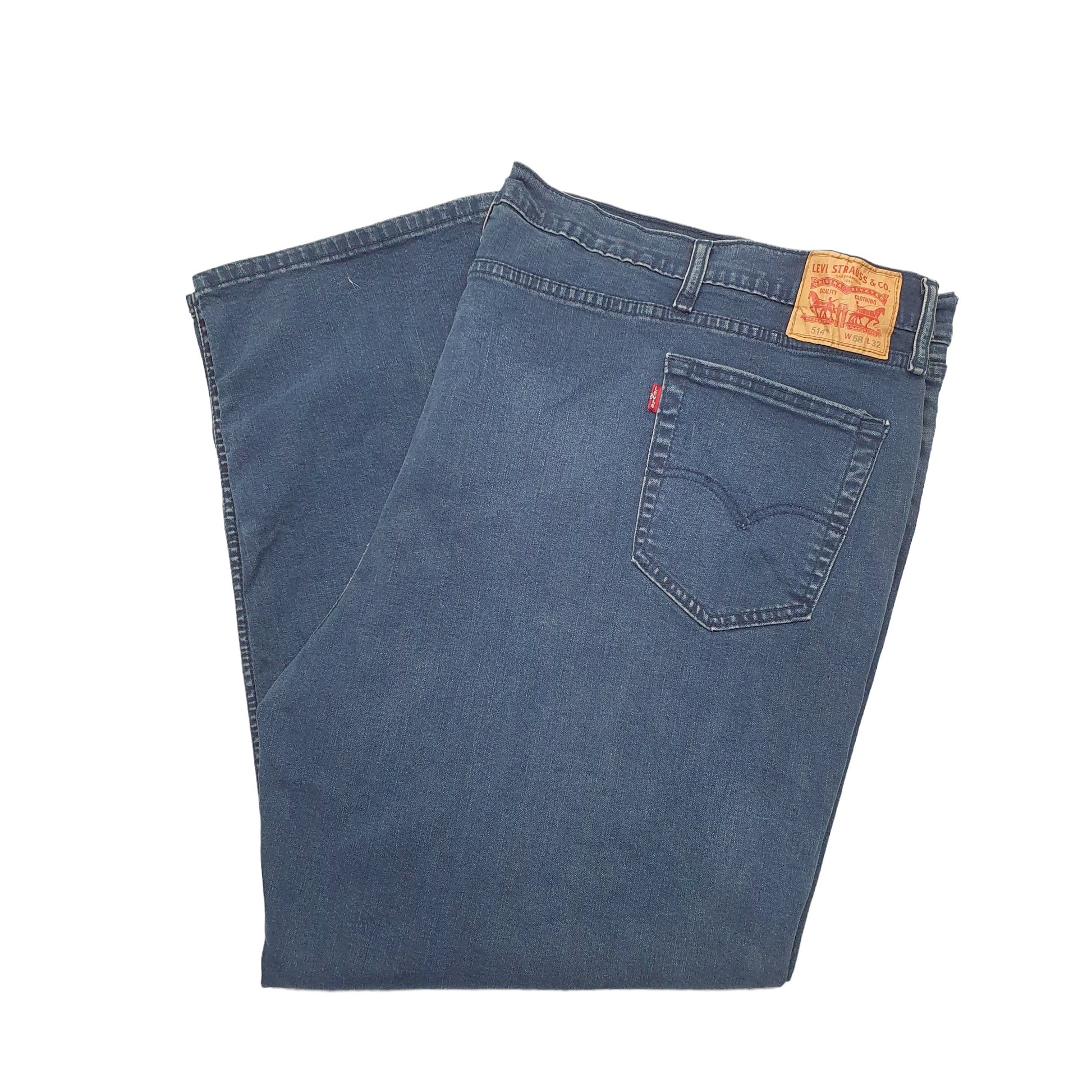 Levis 514 Straight Fit Jeans W58 L30 Blue