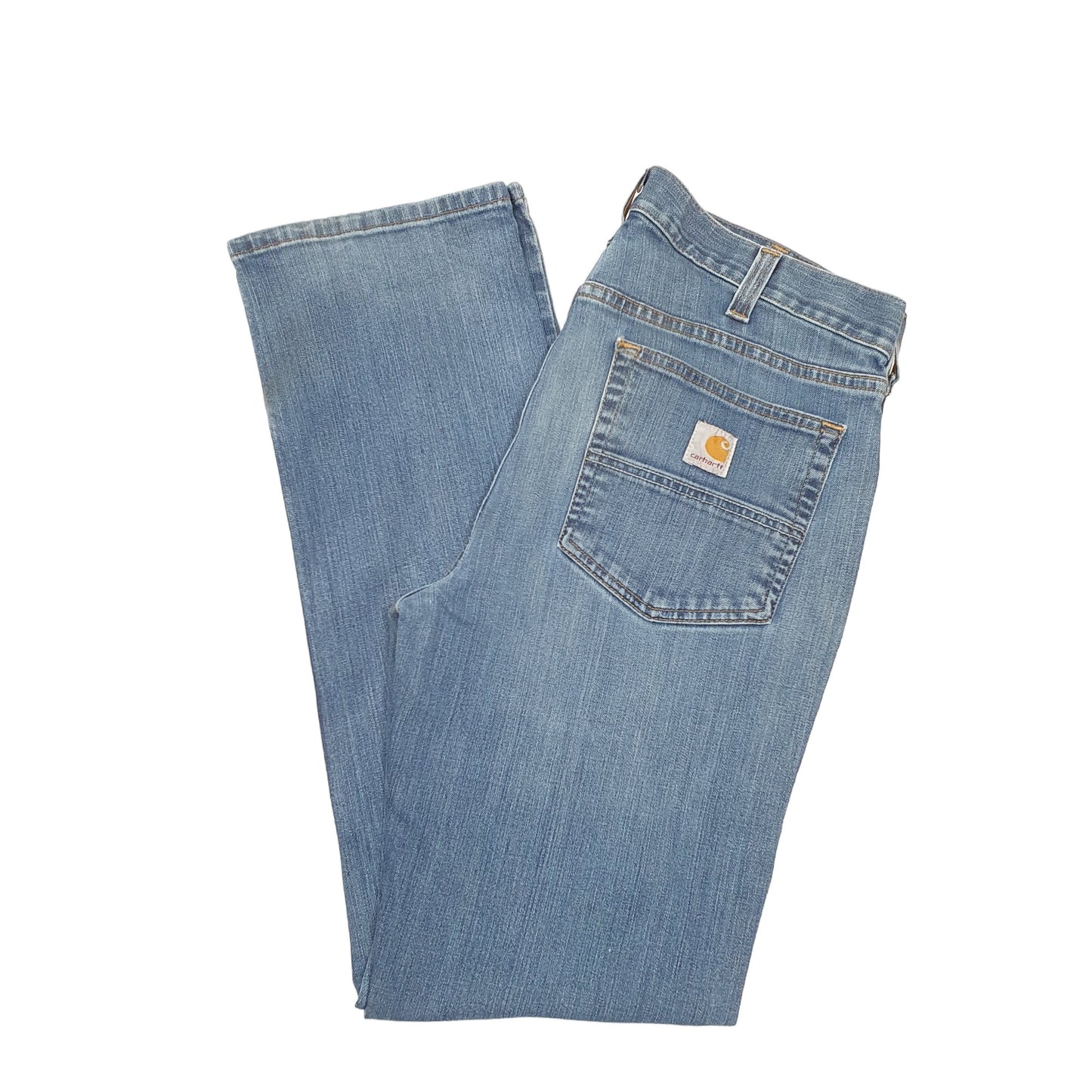 Mens Blue Carhartt Rugged Flex Casual JeansW33 L32