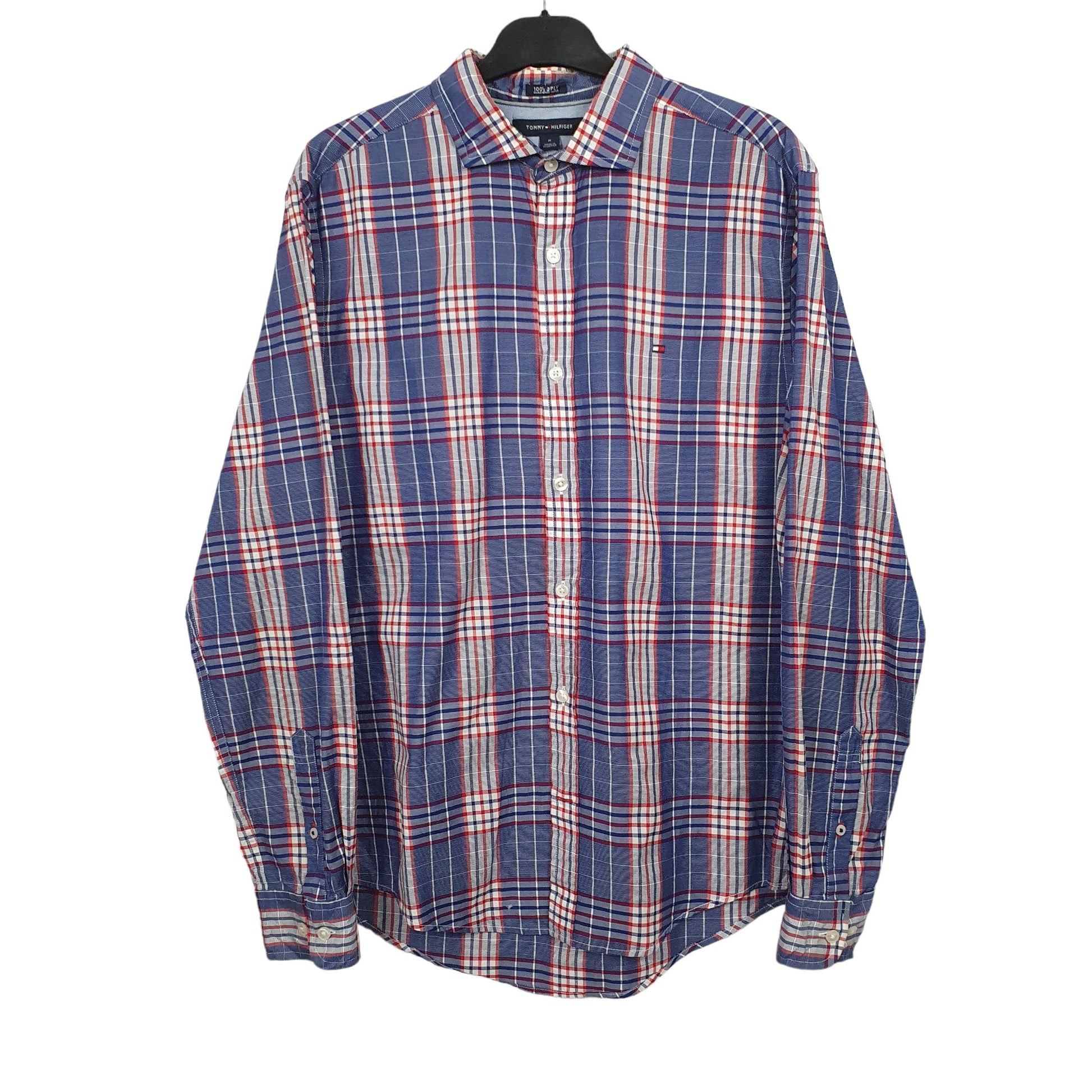 Tommy Hilfiger Long Sleeve Regular Fit Check Shirt Blue