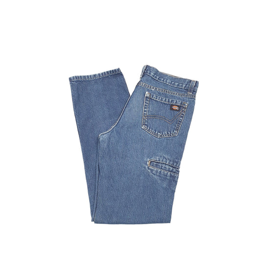 Dickies Casual Straight Fit Jeans UK12 Blue