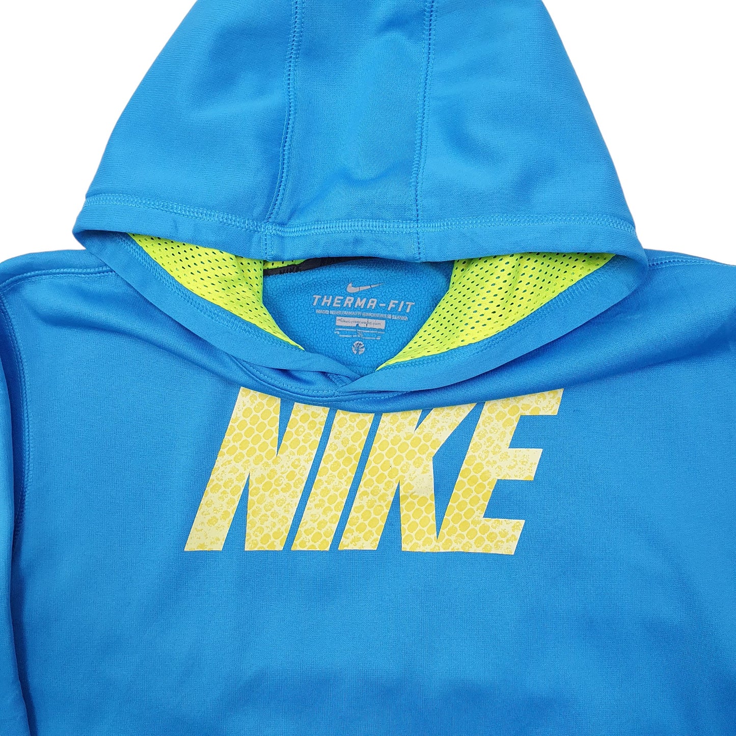 Mens Blue Nike Dri Fit Hoodie Jumper