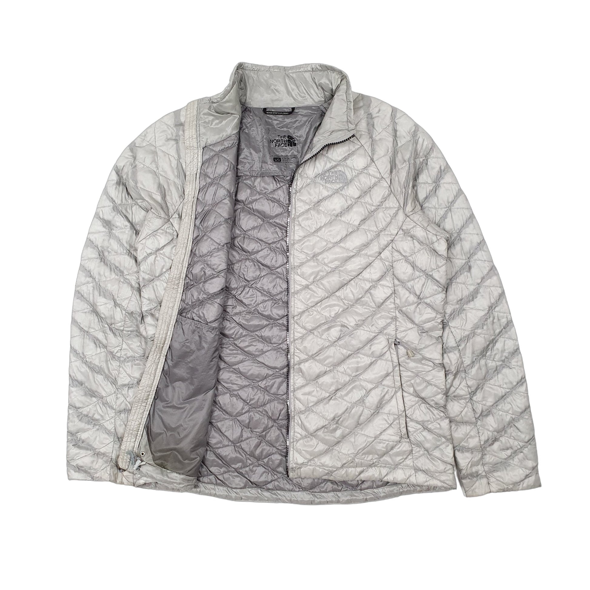 Womens Grey The North Face Thermoball Lightweight  Coat