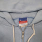 Mens Blue Champion Hoodie Full Zip Jumper