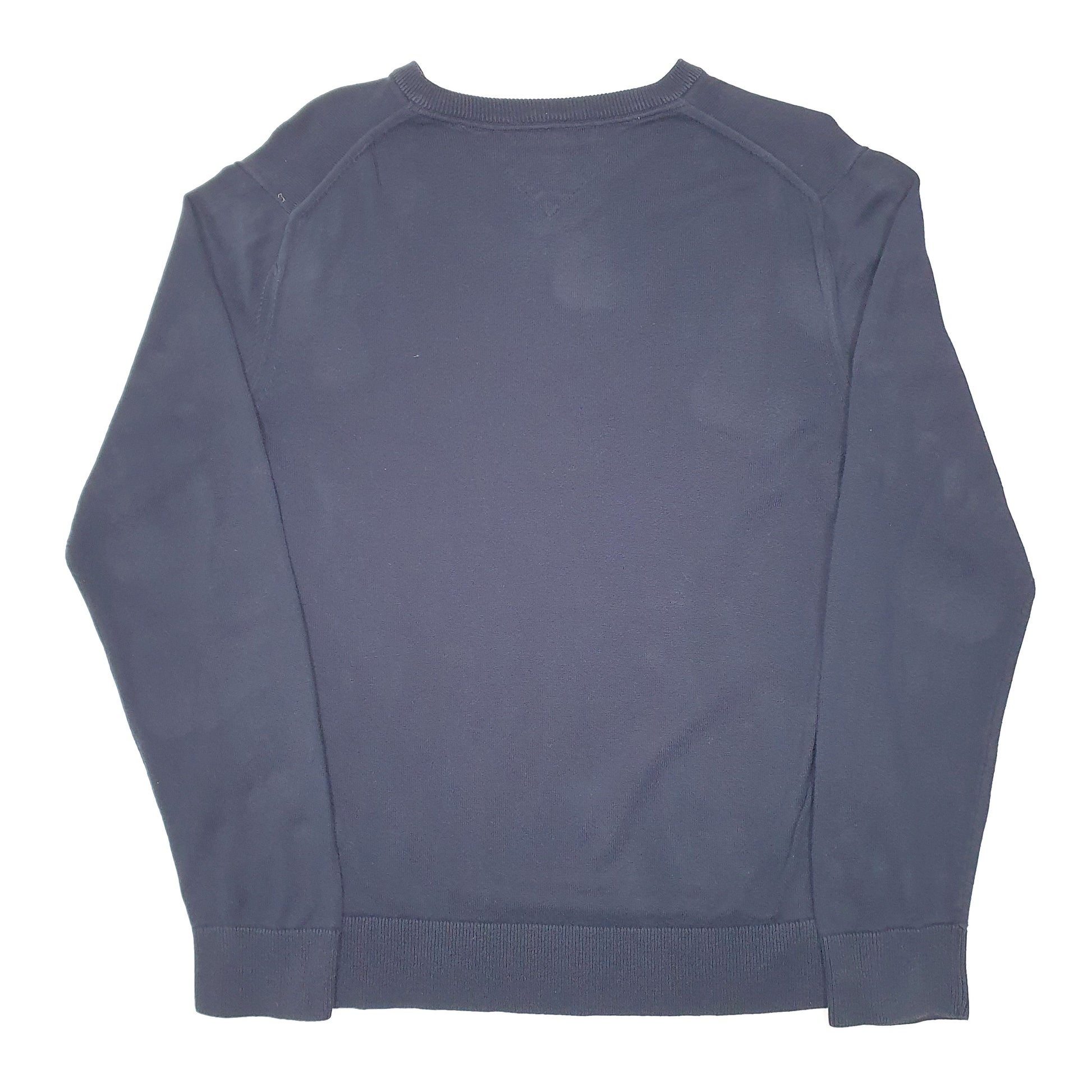 Mens Navy Tommy Hilfiger Knit V Neck Jumper