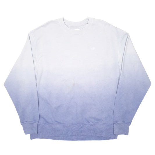 Mens Purple Champion Fade Crewneck Jumper