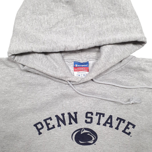 Mens Grey Champion Penn State USA College Hoodie Jumper