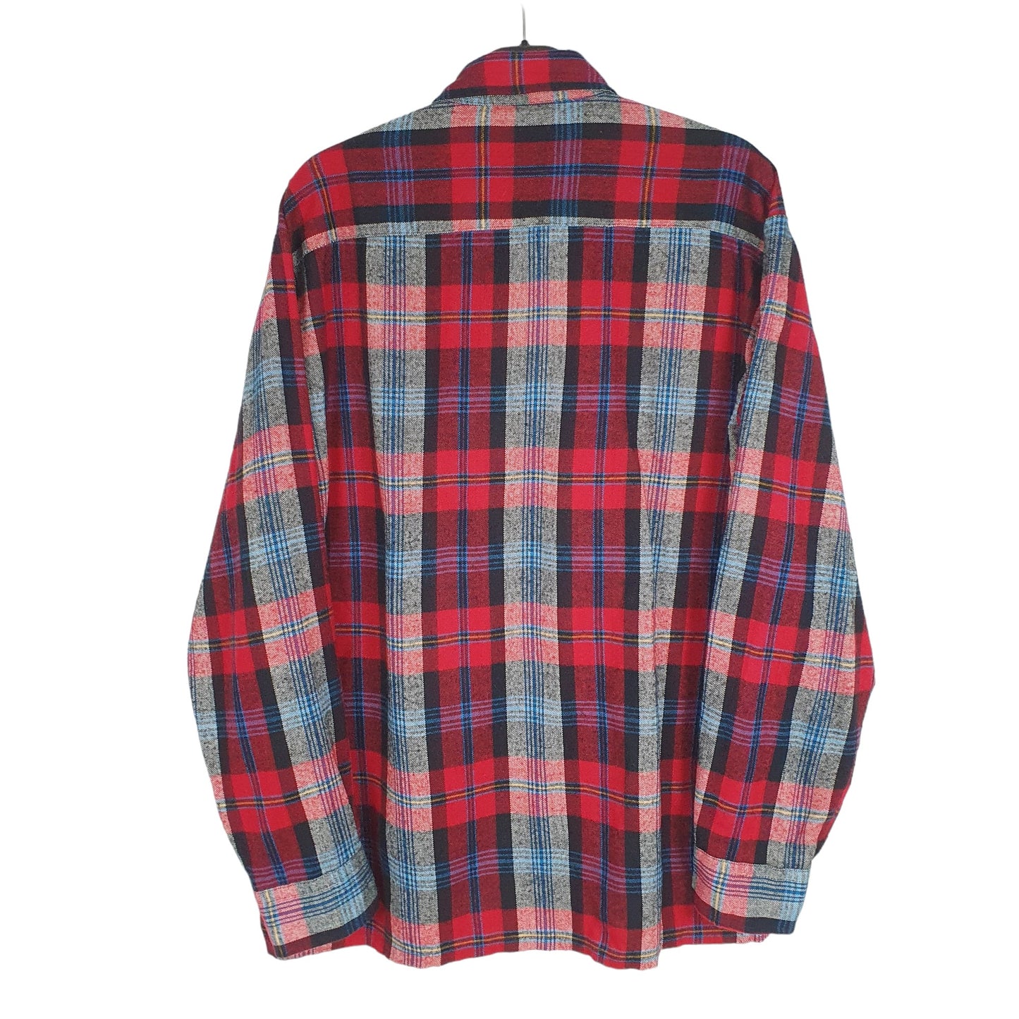 Midwest Long Sleeve Regular Fit Check Flannel Shirt Shacket Red