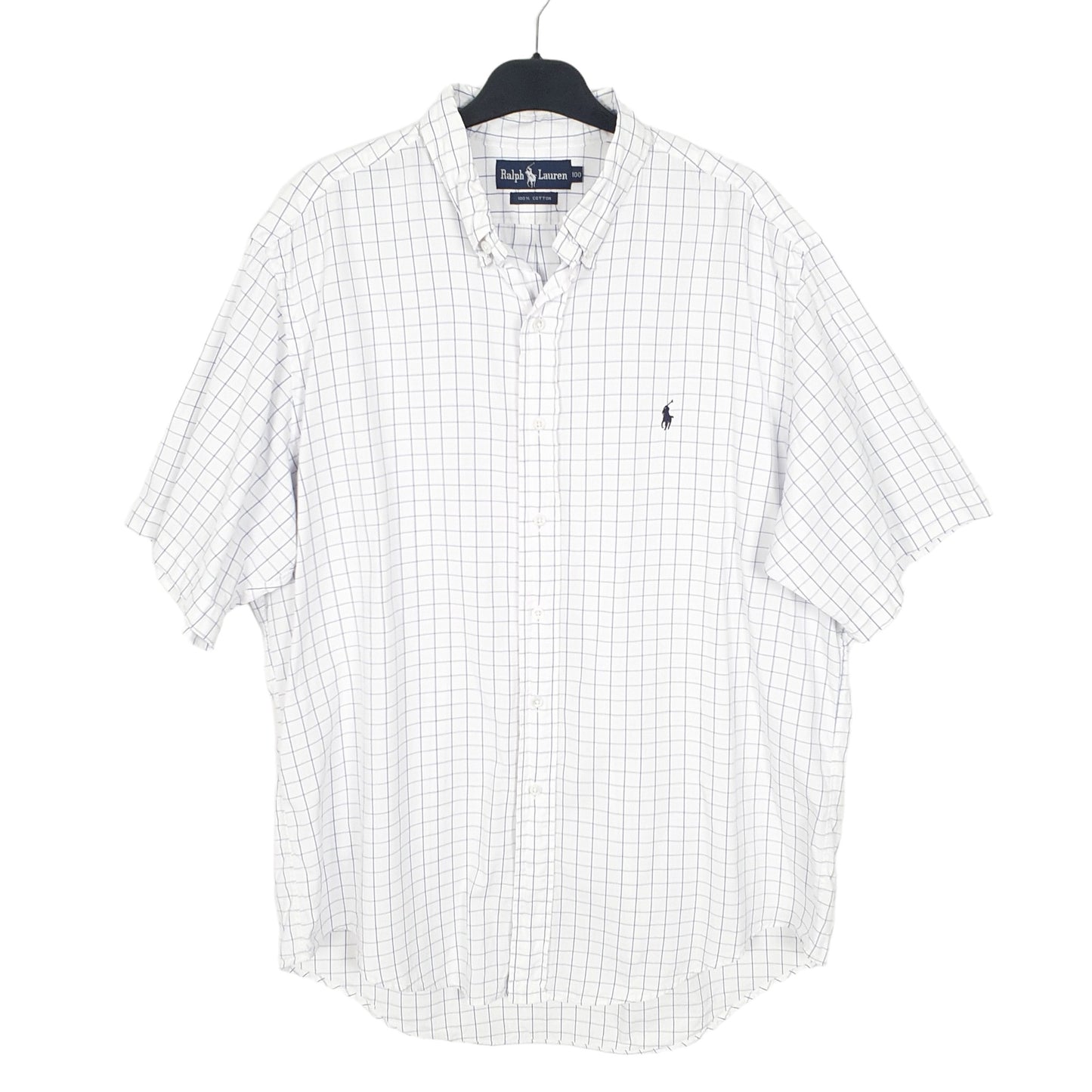 Ralph Lauren Short Sleeve Regular Fit Check Shirt White